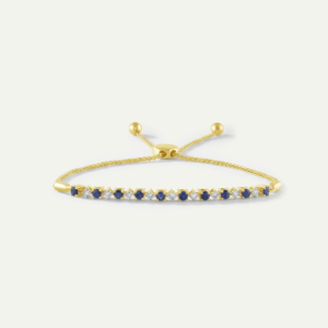 Aanika V. Lab-grown Diamond Sapphire Bolo Bracelet - 1.1 Ct. T.W.