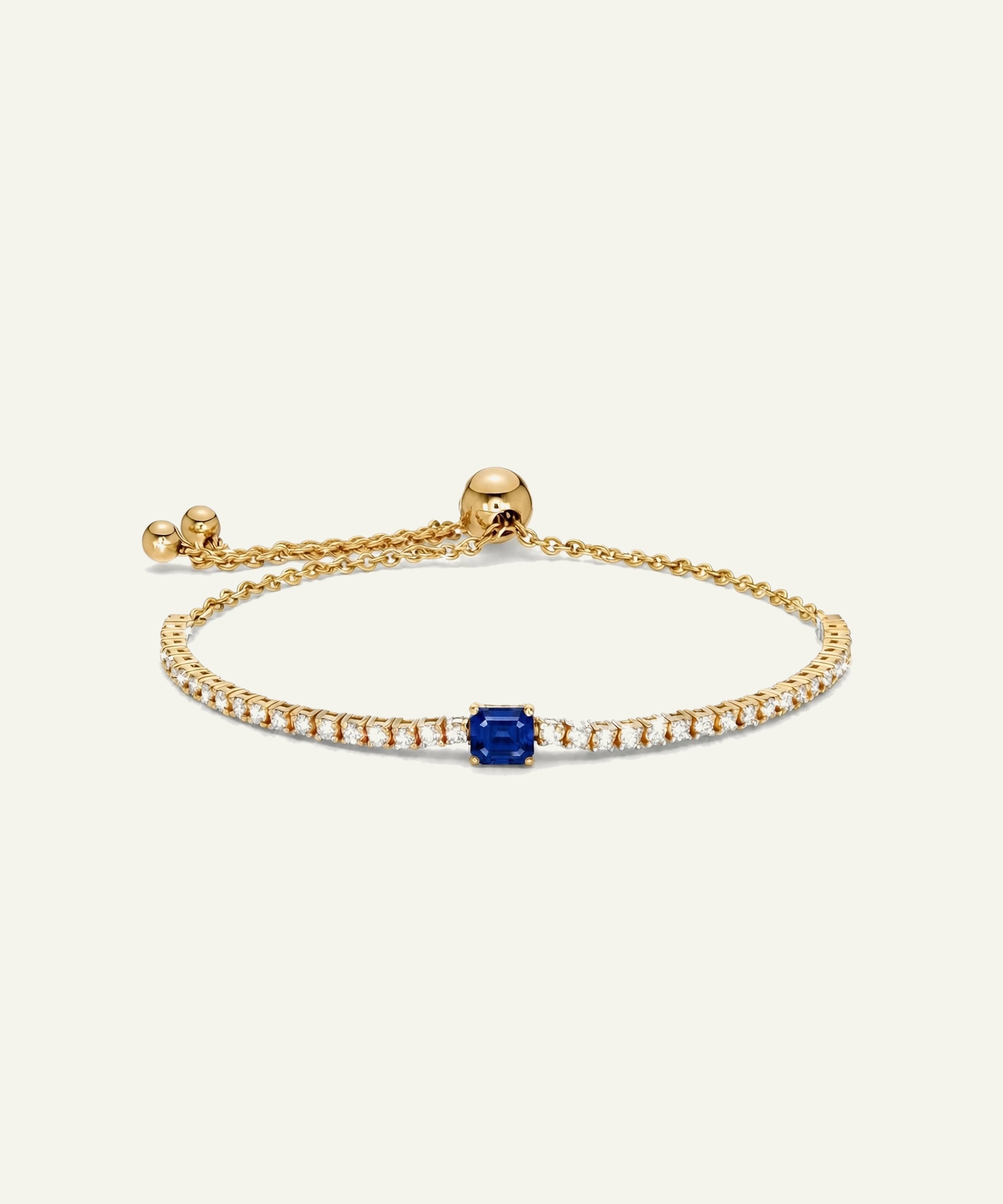 Aanika V. Sapphire & Diamond Bolo Bracelet