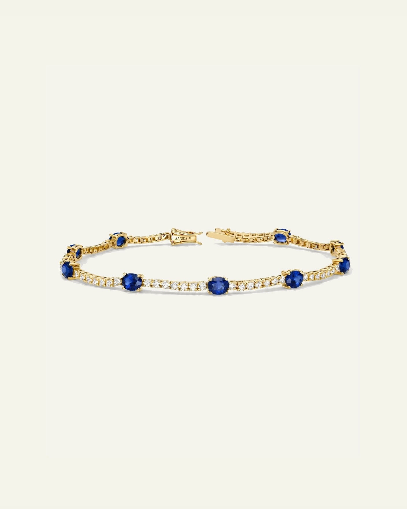 Aanika V. Sapphire & Diamond Tennis Bracelet