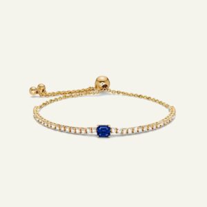 Aanika V. Sapphire & Diamond Bolo Bracelet