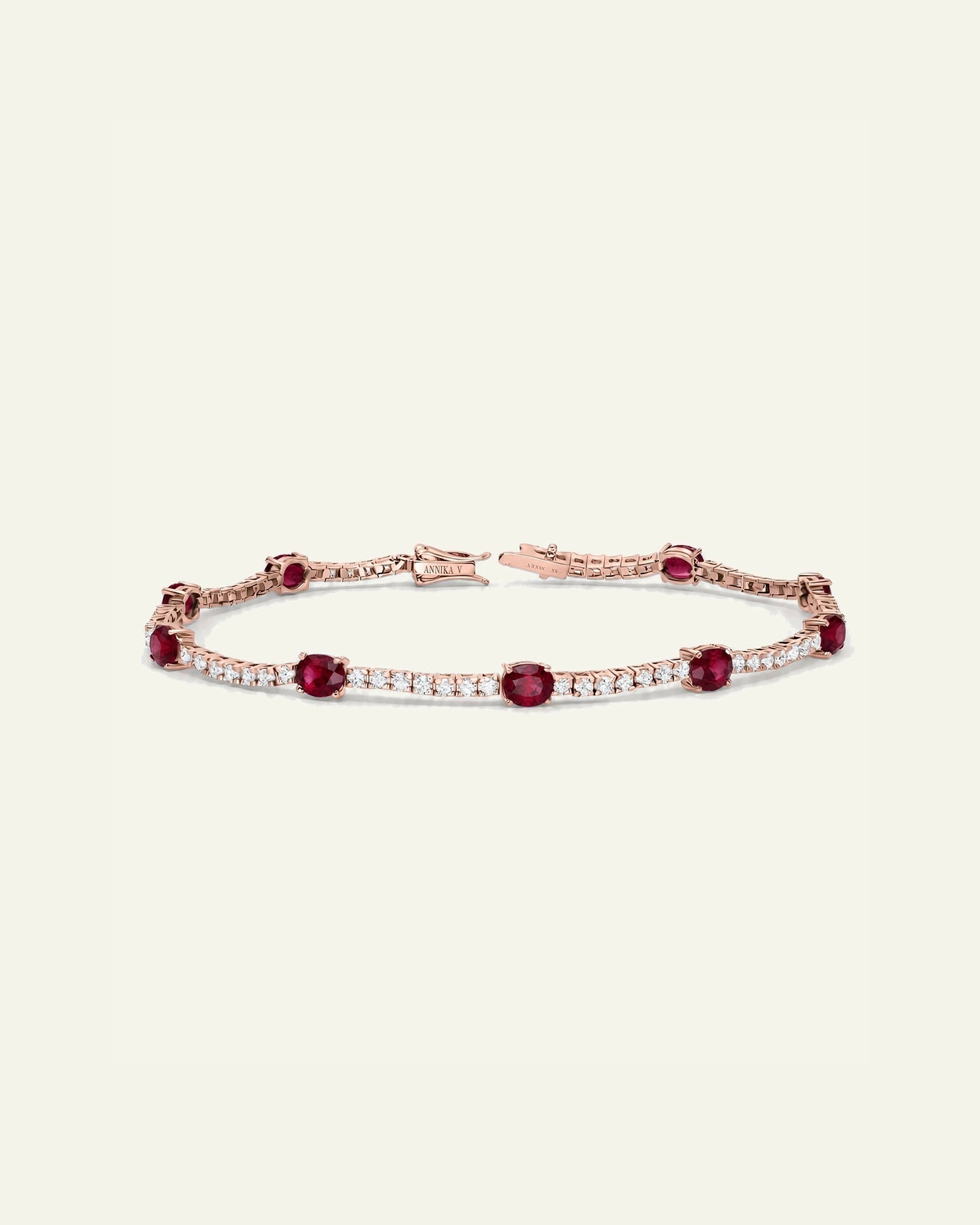 Aanika V. Ruby & Diamond Tennis Bracelet