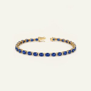 Aanika V. Sapphire & Diamond Tennis Bracelet