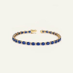 Aanika V. Sapphire & Diamond Tennis Bracelet