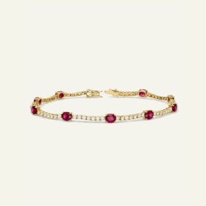 Aanika V. Ruby & Diamond Tennis Bracelet