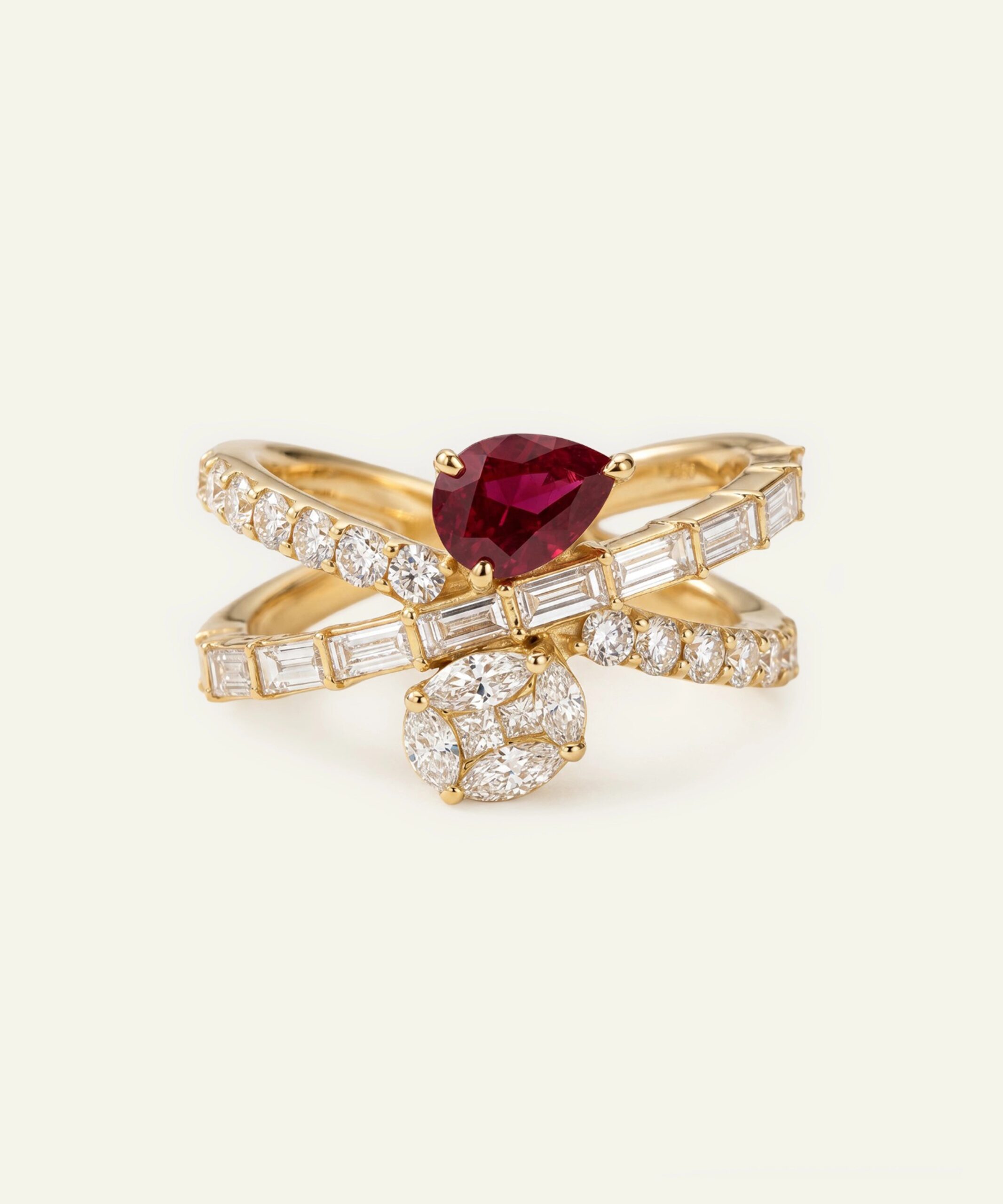 Aanika V. Ruby & Diamond Fashion Ring