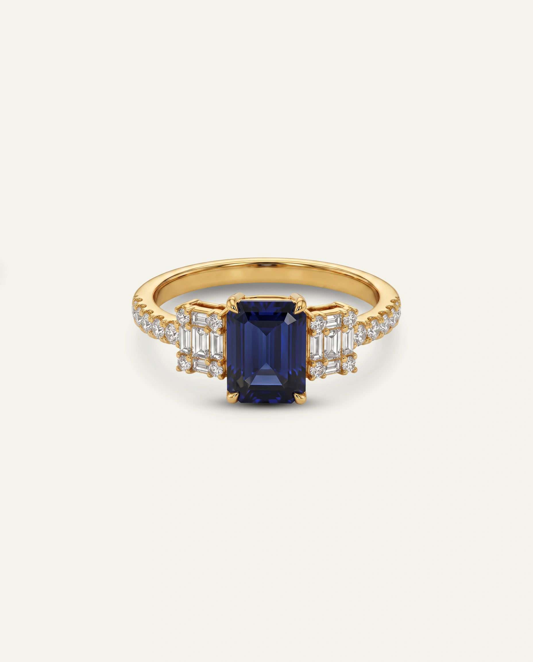Aanika V. Sapphire & Diamond Ring - 1.35 Ct. T.W.